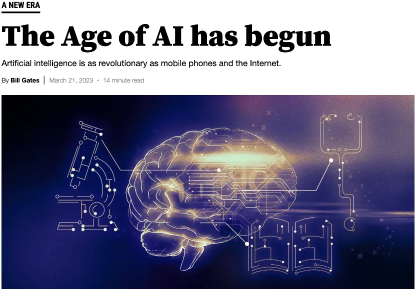 比尔盖茨：超级人工智能还没来，GPT模型是40余年来最革命性技术进步